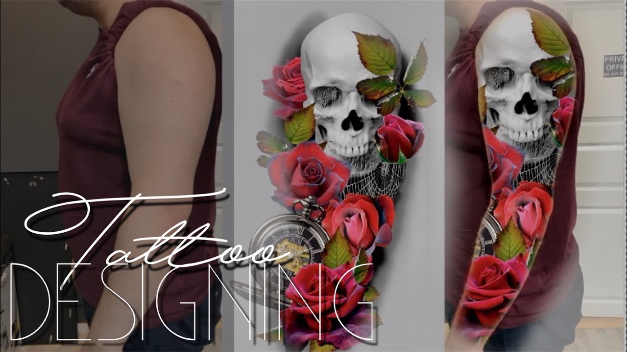 TATTOO SLEEVE STEP BY STEP - Designing a sleeve with Photoshop