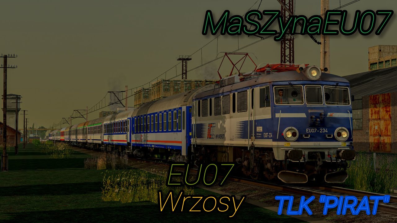 Wypadek na przejeździe kolejowym ! | EU07 - Wrzosy (Jako TLK 