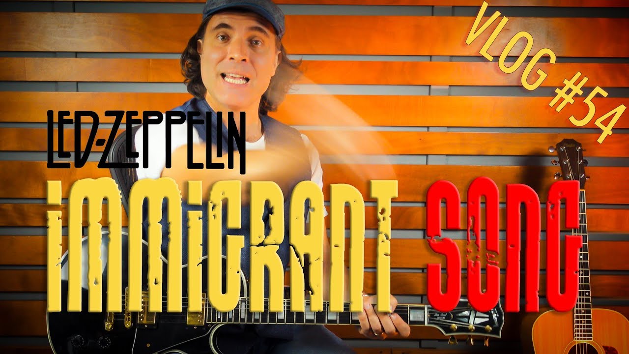 Immigrant Song Tutorial Chitarra Italiano VLOG 54