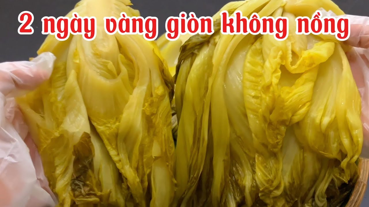 BÍ QUYẾT MUỐI DƯA CẢI VÀNG GIÒN(không phơi nắng khoẻ re)