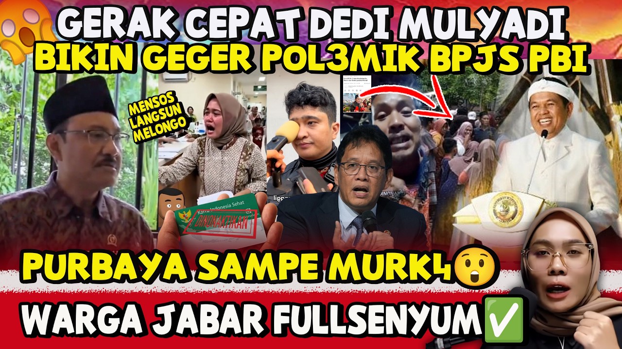 HEBOH! BPJS PBI DIBLOKIR‼️KDM 'TURUN TANGAN' BAWA KABAR GEMBIRA UNTUK JABAR, MENSOS SEMOGA NONTON