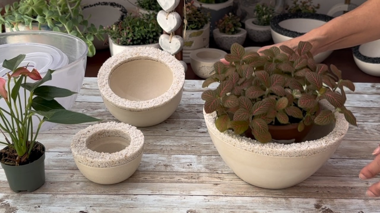Teste de moldes: Plástico vs. Acrílico com Argamassa AC3 branca + Resin Stone | Peças de Cimento