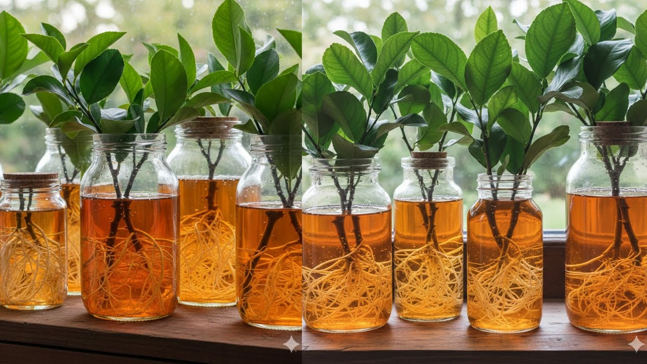 Unique ways to grow lemon cuttings with magical water 💦