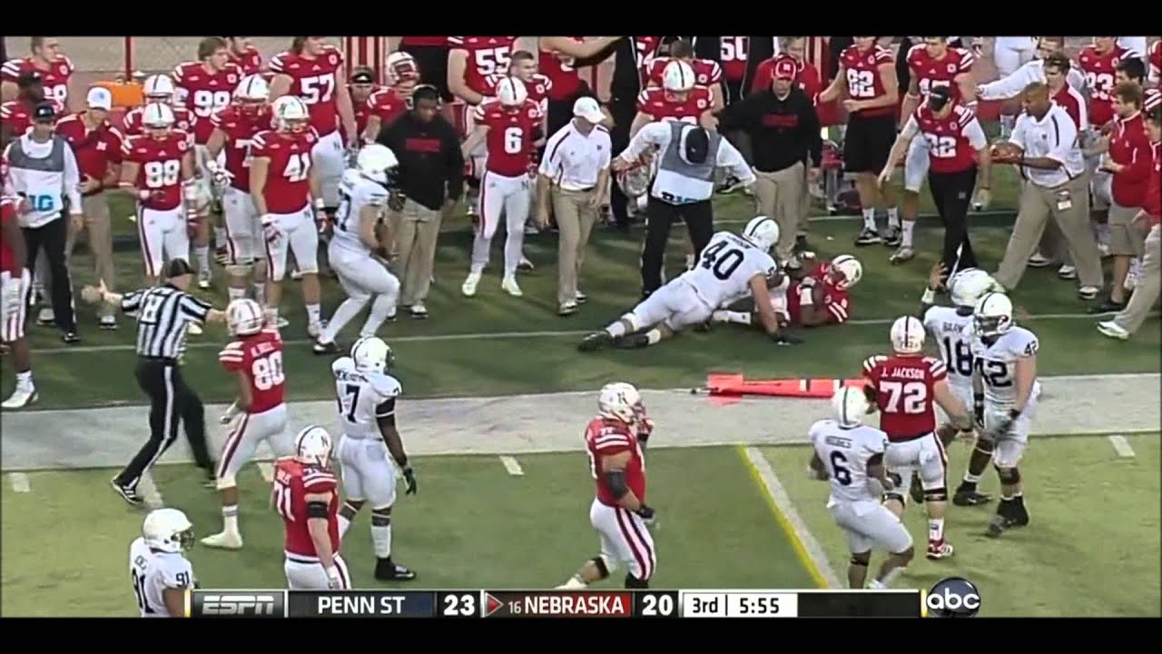 Nebraska runs I formation off-tackle toss play 22 times against Penn State
