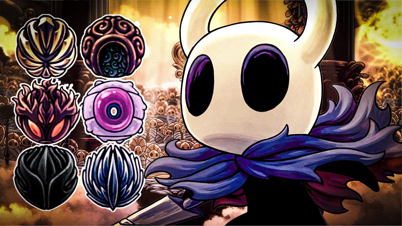Top 10 melhores BUILDS de amuletos de Hollow Knight!