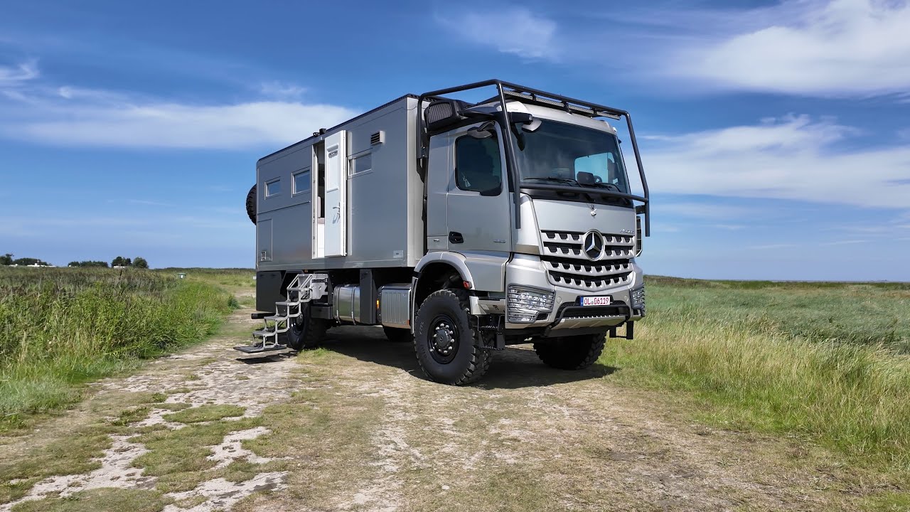 Hyperlander 62UQX Fernreisemobil am Strand von Hooksiel #expeditionsmobil #reisemobil