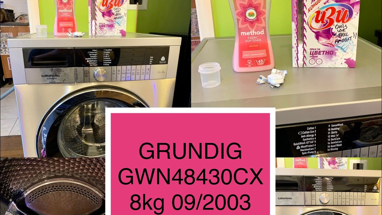 GRUNDIG GWN48430CX, 8kg 09/2013, Synthetics 40c Using Bulgarian Detergent