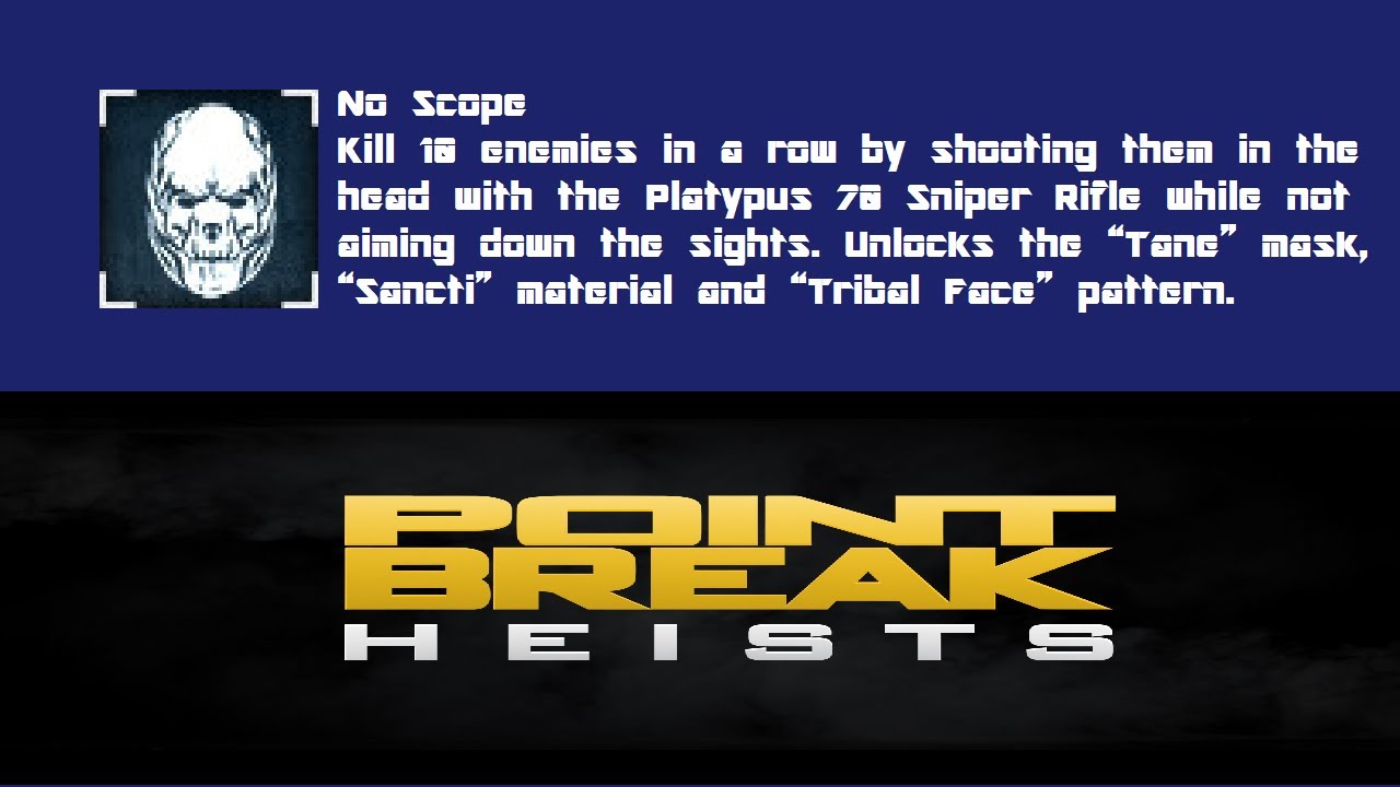 PAYDAY 2 - No Scope Achievement - Platypus 70 Sniper Rifle