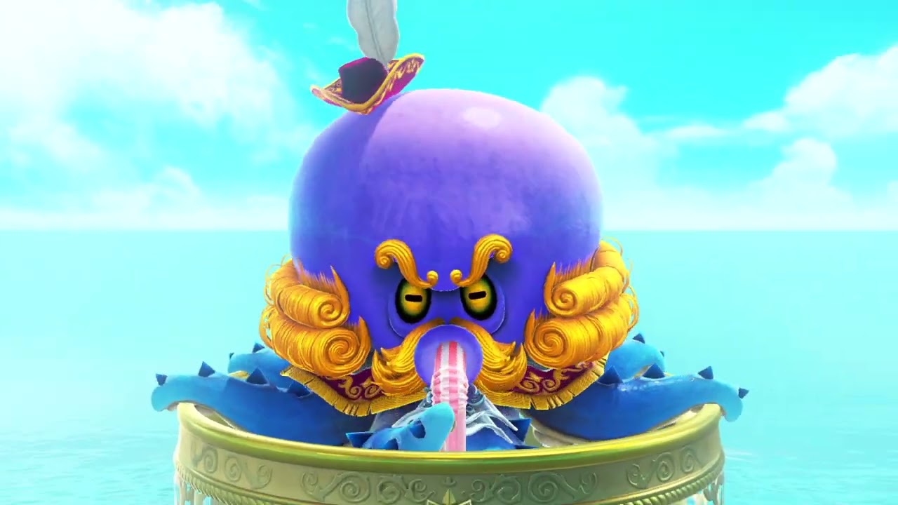 There are evil kelp every where in Super Mario Odessey