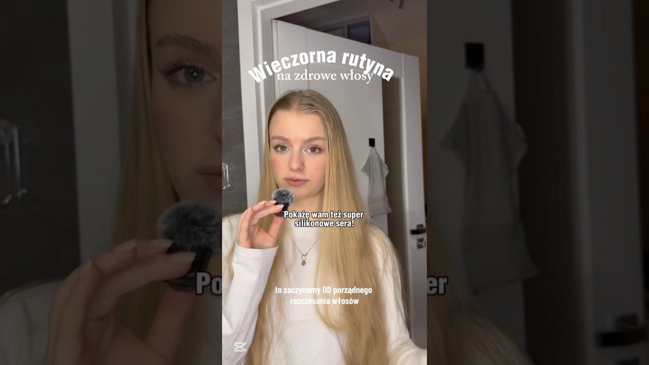 Wieczorna rutyna 🌙🧸🛌 #pielegnacja #pielęgnacjawłos&oacute;w #wlosy #hairtok #hair #włosomaniaczka