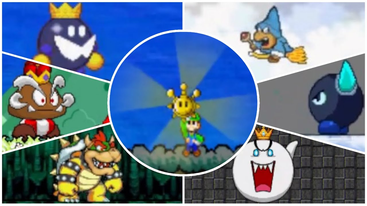 Super Mario Sunshine 64 (Flash Game) and Super Mario 63 All Bosses