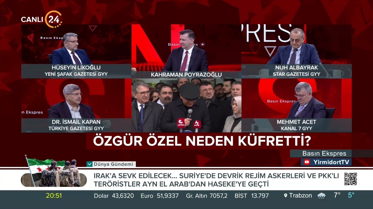 Kahraman Poyrazoğlu ile “Basın Ekspres” /Özgür Özel’in Dengesi Niye Bozuldu? – 10 02 2026