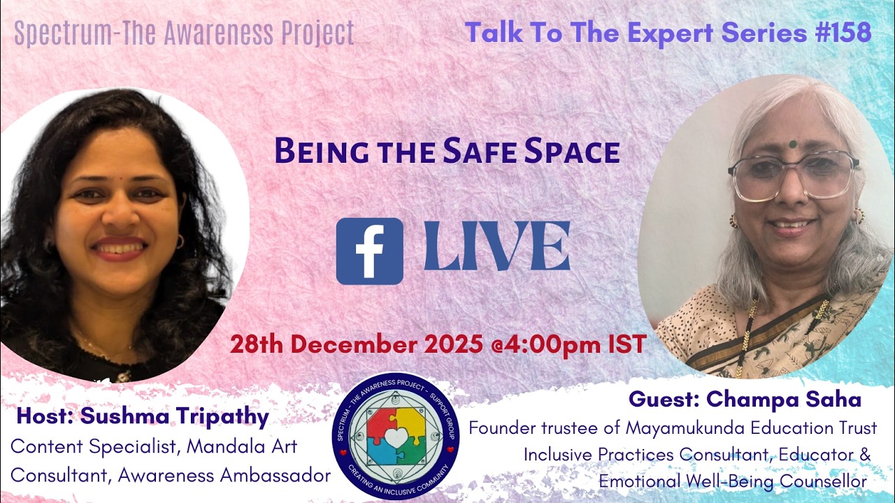 158th - Talk to the Expert Series - Ms Champa Saha - Founder Trustee of Mayamukunda Education Trust 