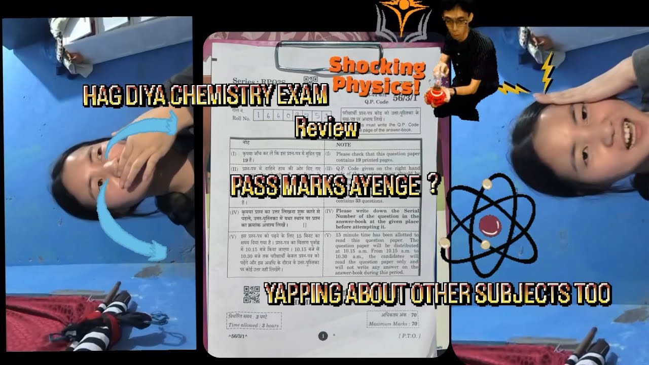 CLASS 12 CHEMISTRY PAPER Review 🤯 😭|| Yapping about other subjects too🤯💥 #2026