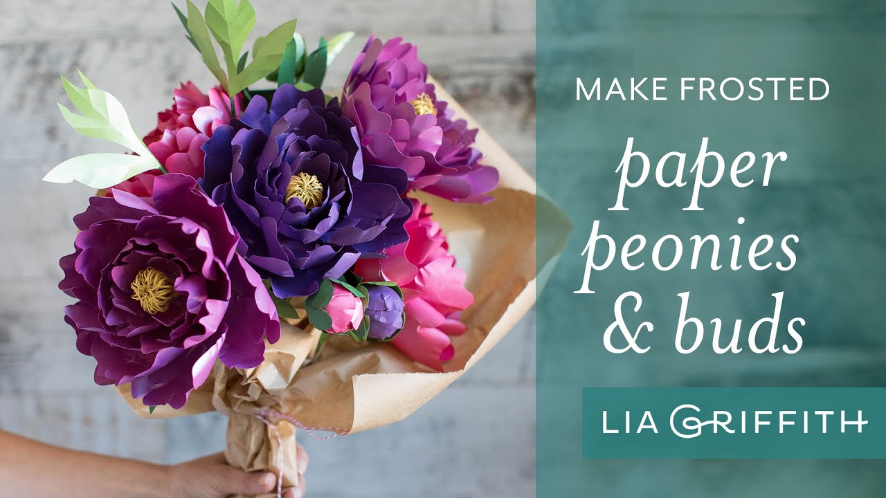 How to Make a Gorgeous Paper Peony with Frosted Paper