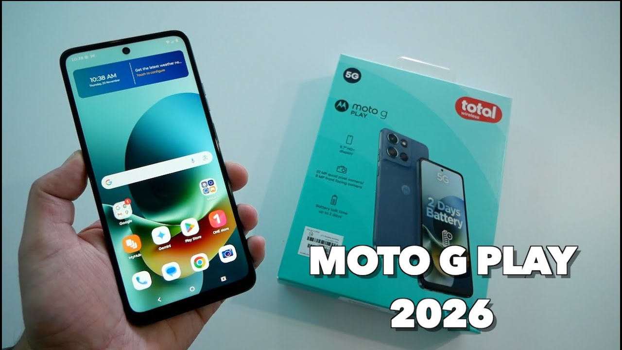 Распаковка и обзор Moto G Play 5G 2026 для Metro от T-Mobile, Cricket Wireless и Total Wireless