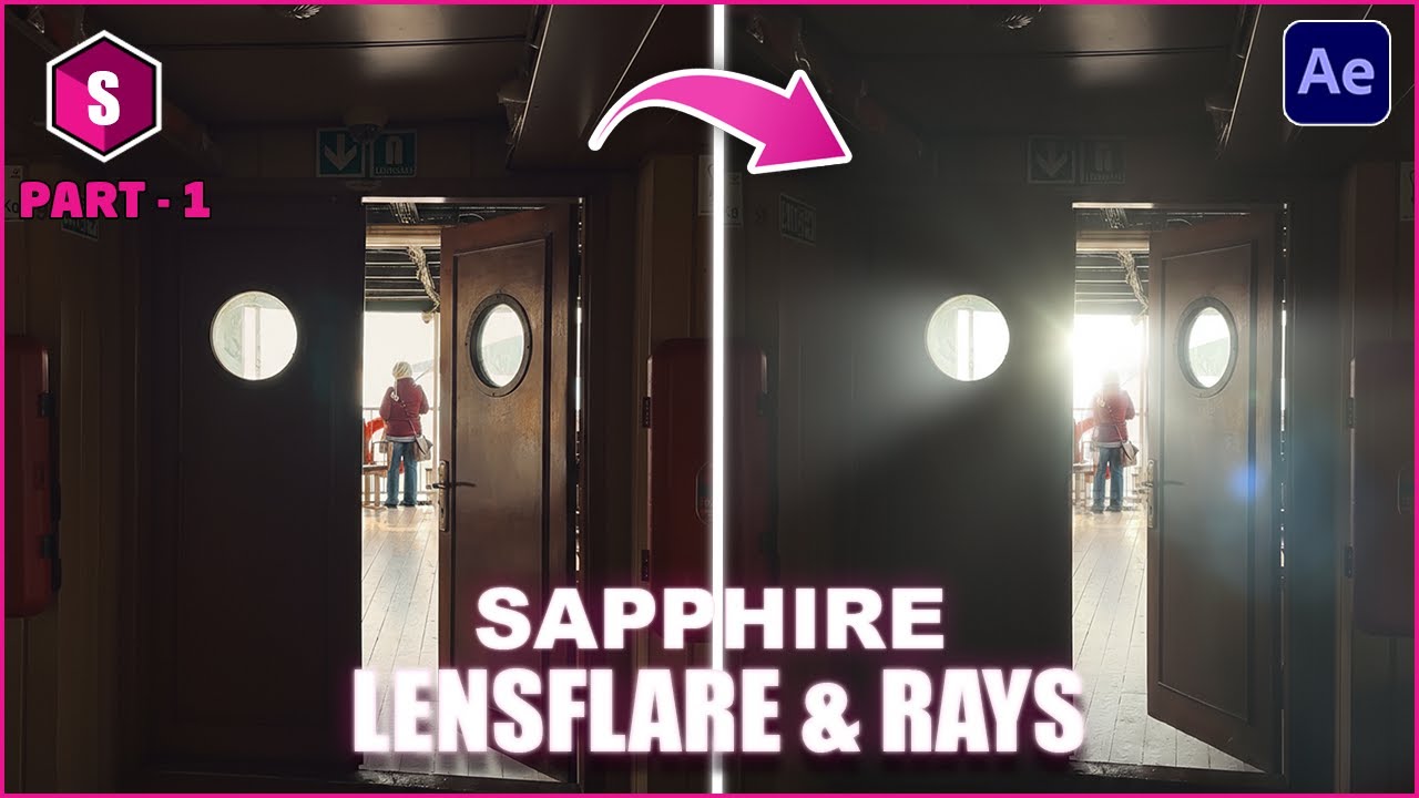 Add Lens Flare and Rays in After Effects using @BorisFXco Sapphire Plugin