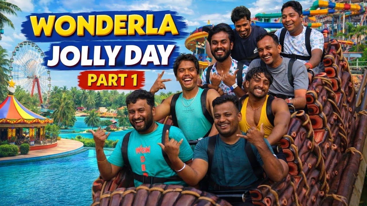 Wonderla 😂 jolly day ✨ Part 1 //dhanush kannadiga vlog 