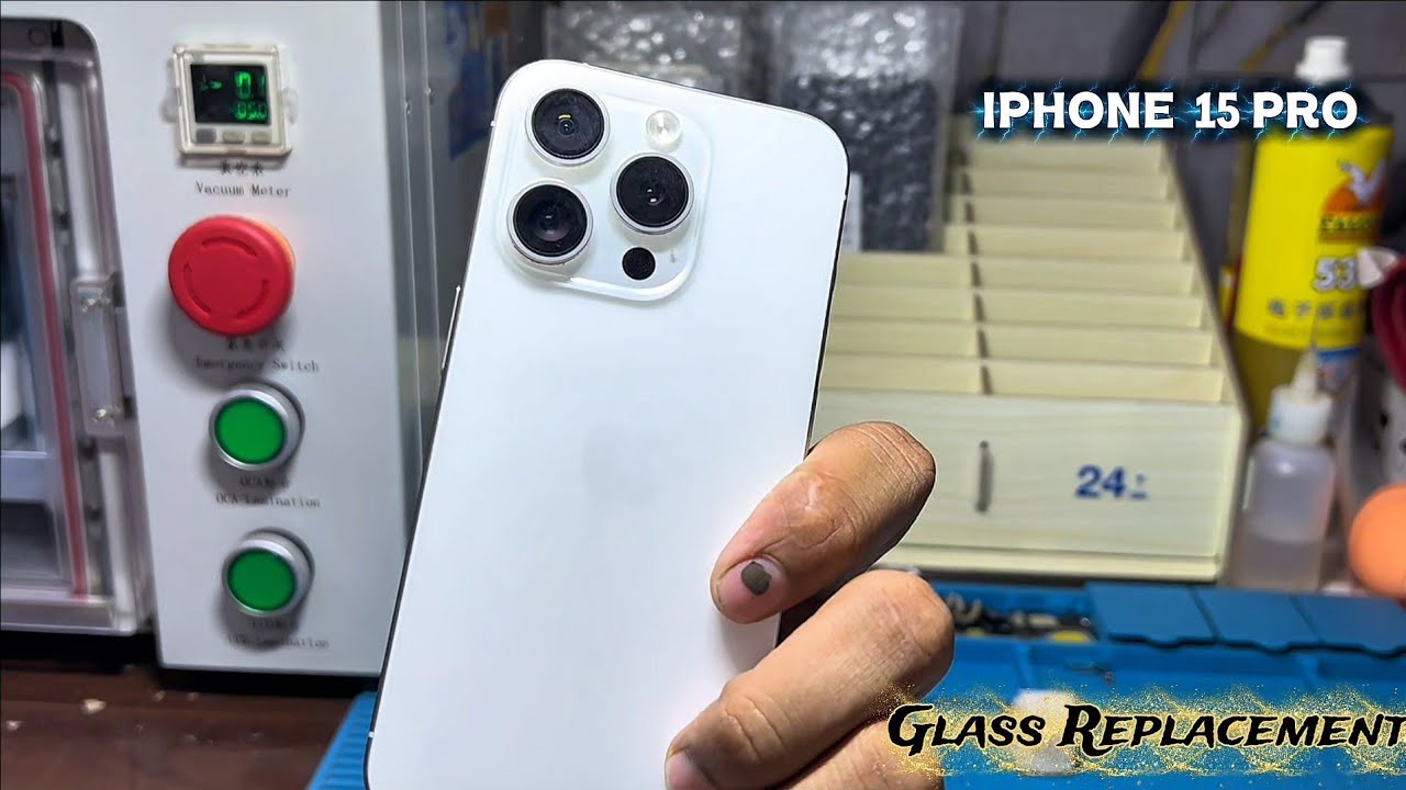 Iphone 15 pro | iphone 15 pro glass replacement #tech #iPhone #repair