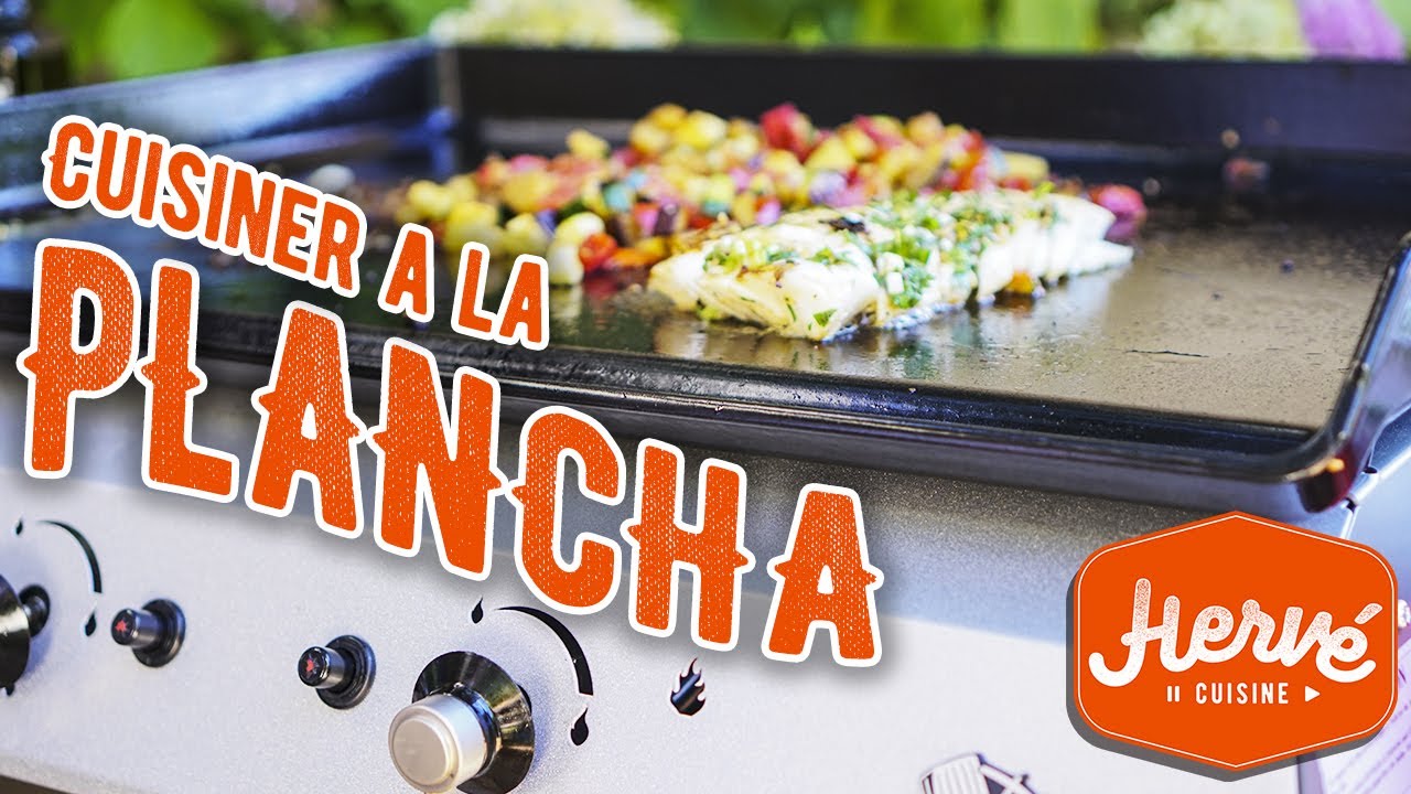 Recette à la PLANCHA : Ratatouille et poisson aux herbes