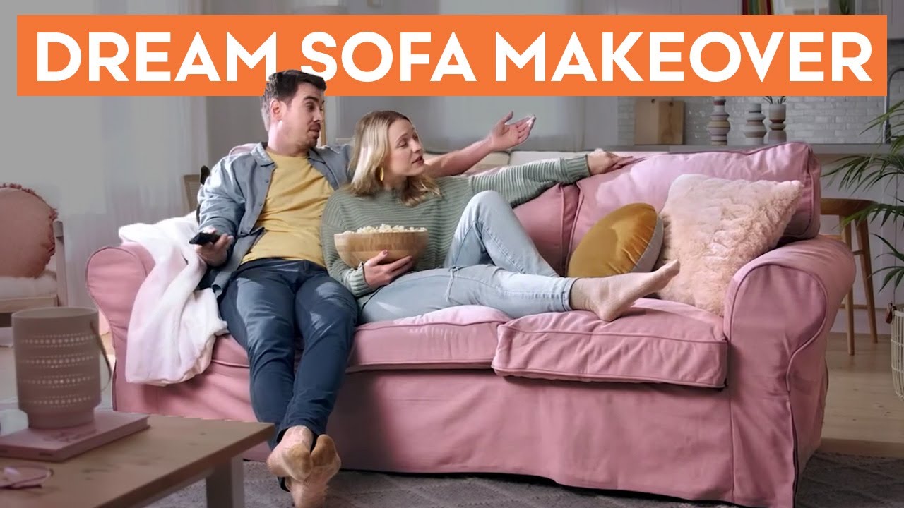 How To Make an Ugly Couch Look Like a MILLION Bucks