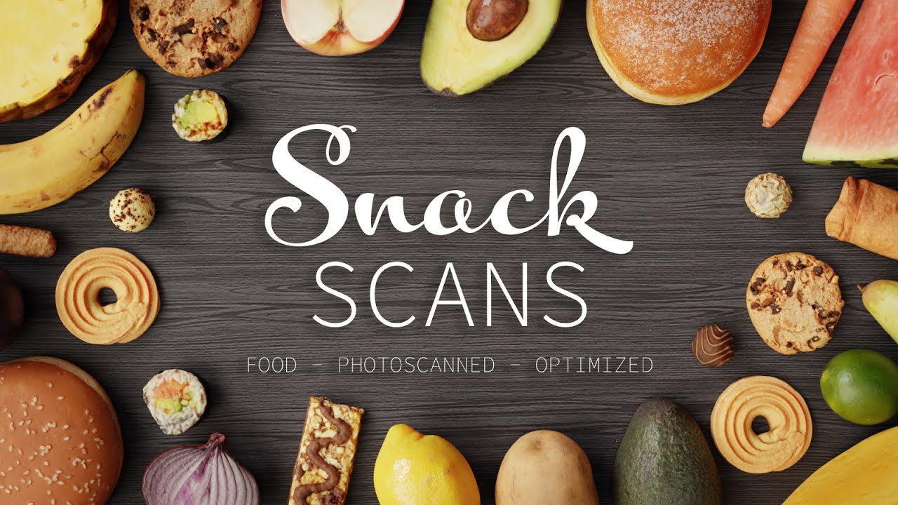 Snack Scans | Installation and Video Documentary | Photoscanned 3D Food