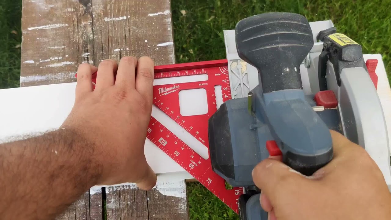 Pilarka tarczowa graphite 58G008 - jak małą pilarką ciąć belki konstrukcyjne.
