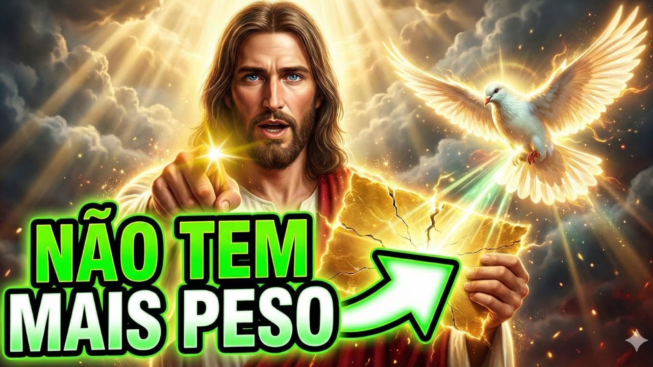 DEUS DIZ: O QUE TE PRESSIONAVA JÁ NÃO TEM O MESMO PESO