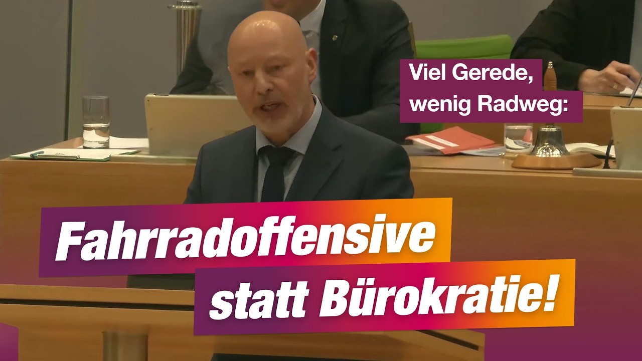 Ulf Lange (BSW) spricht Klartext im Landtag: Viel Gerede, wenig Radweg - Fahrradoffensive, jetzt!