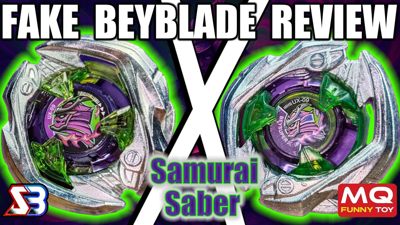 FAKE Samurai Saber Beyblade X Review SB/S3 & MQ Brand