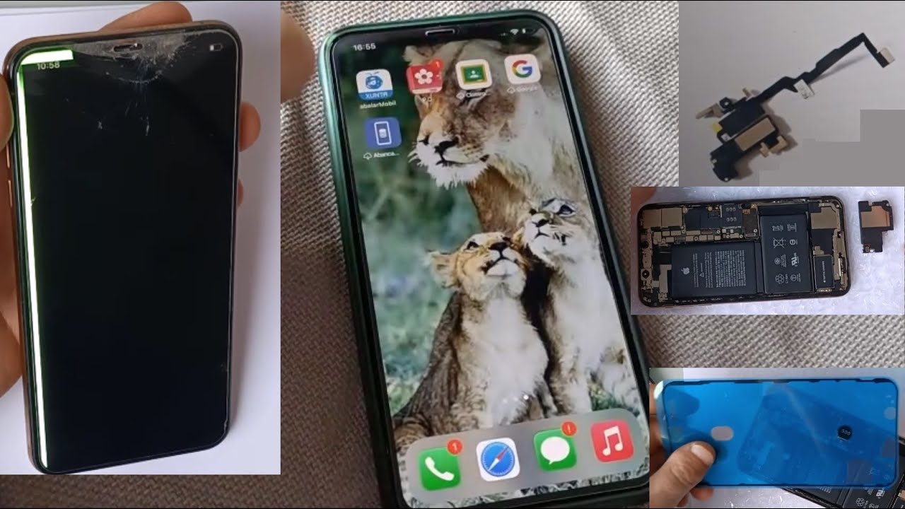 Cambio de pantalla altavoces auricular Iphone XS Max