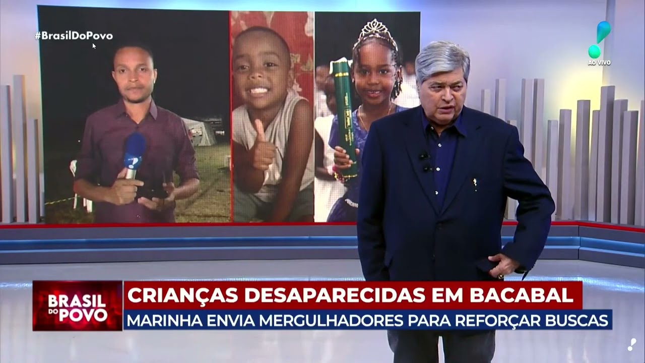 LINK 7 - Marinha envia mergulhadores para reforçar buscas por crianças desaparecidas há 14 dias