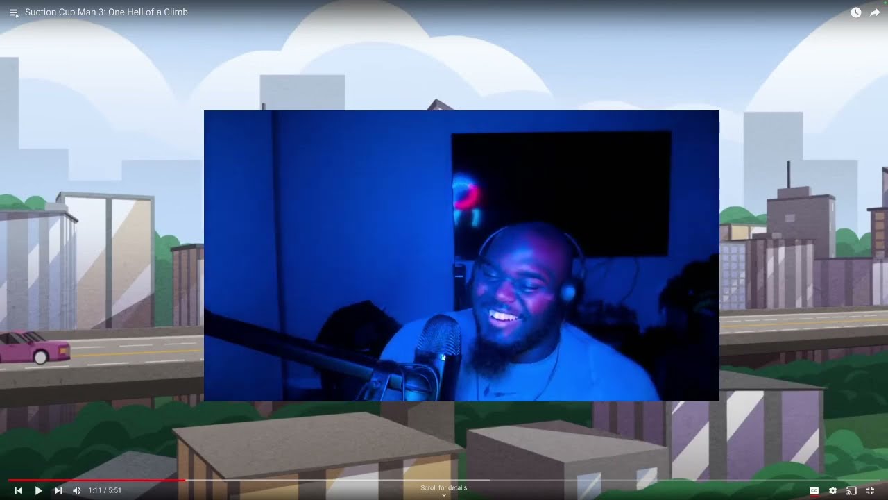 He SURVIVED😳 | PIEMATIONS | Suction Cup Man 3: One Hell of a Climb REACTION