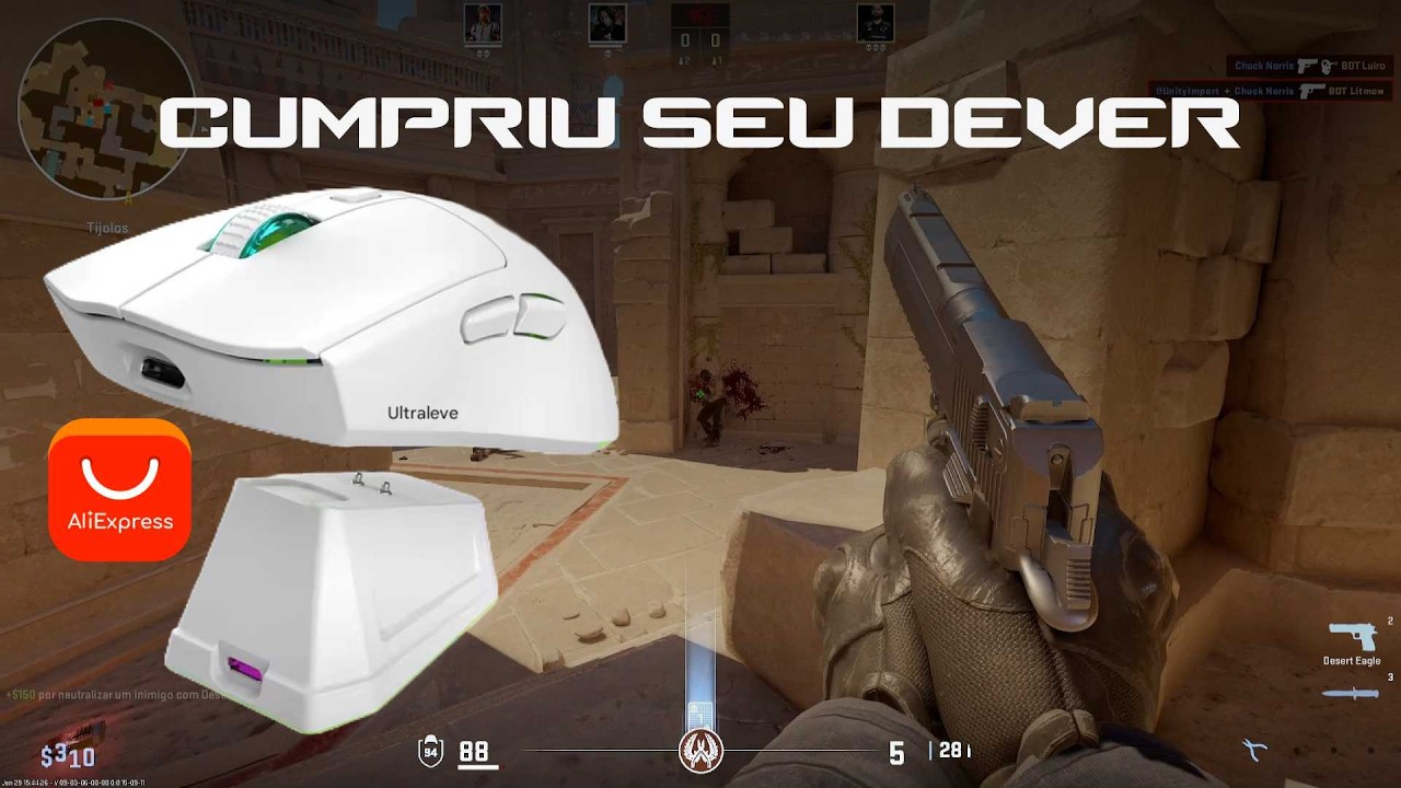Mouse Sem Fio 2.4Ghz Bluetooth E Leds - Será que é bom?