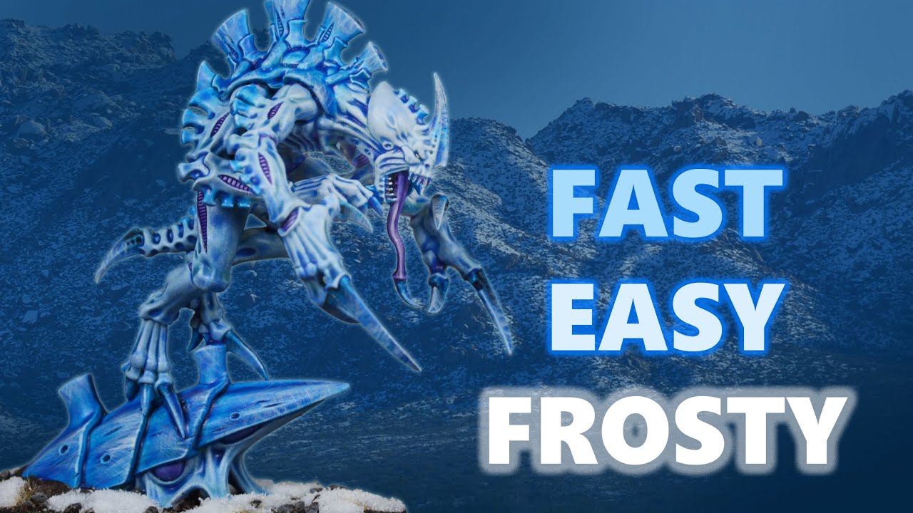 Speed Painting an Ice Cold Tyranid Broodlord for Warhammer 40k | Contrast Painting Tutorial