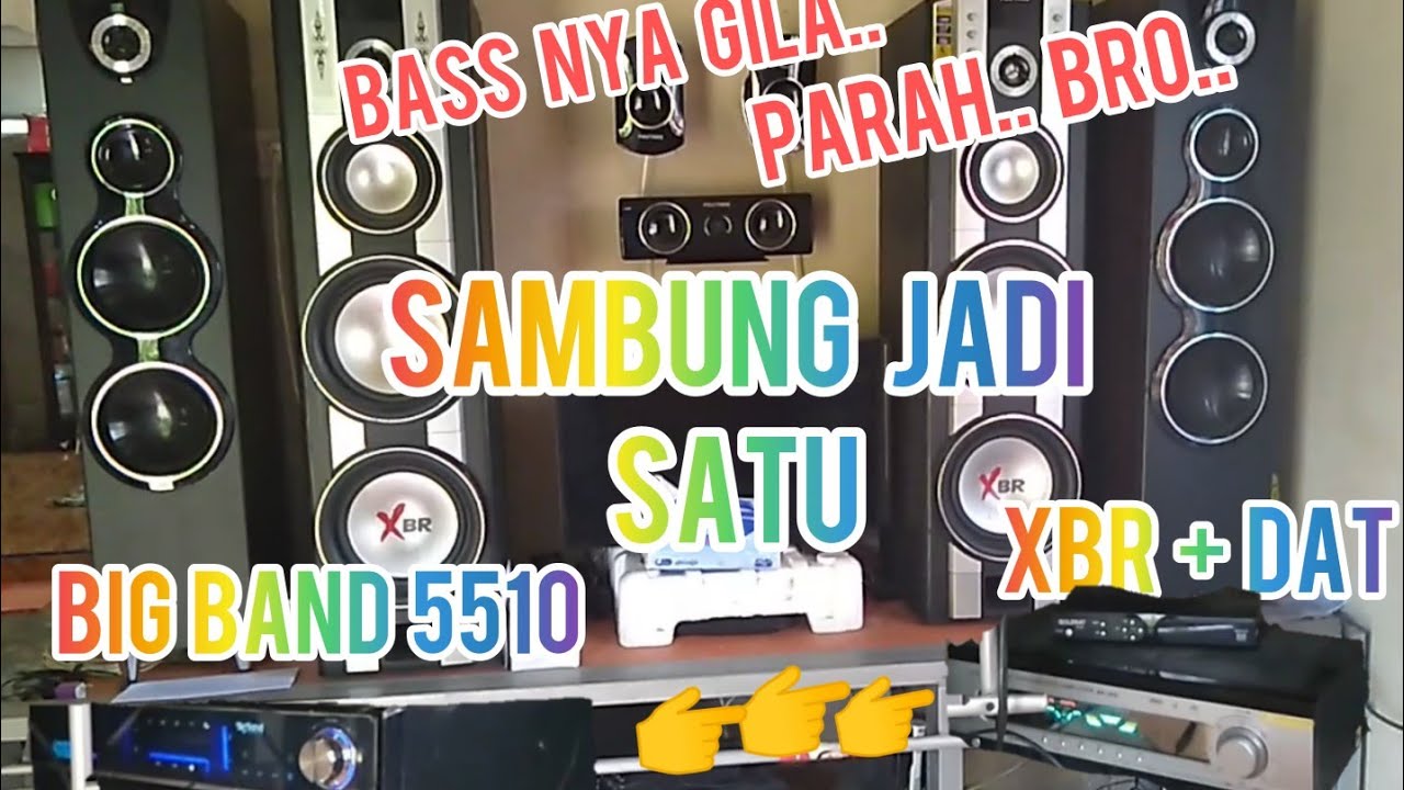 CARA SAMBUNG  2 AMPLIFIER POLYTRON BB 5510  & XBR SAMBUNG JADI SATU