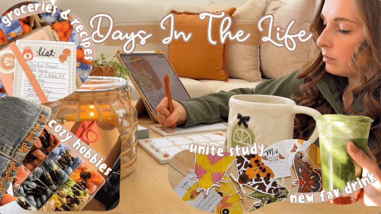 Days in the life, grocery haul, hobbies, moth unite study 🦋