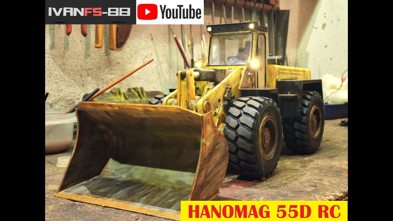 HANOMAG 55D RC 3D PRINTED WHELL LOADER #rchobby #rcmodellbau #excavator #rcbruder