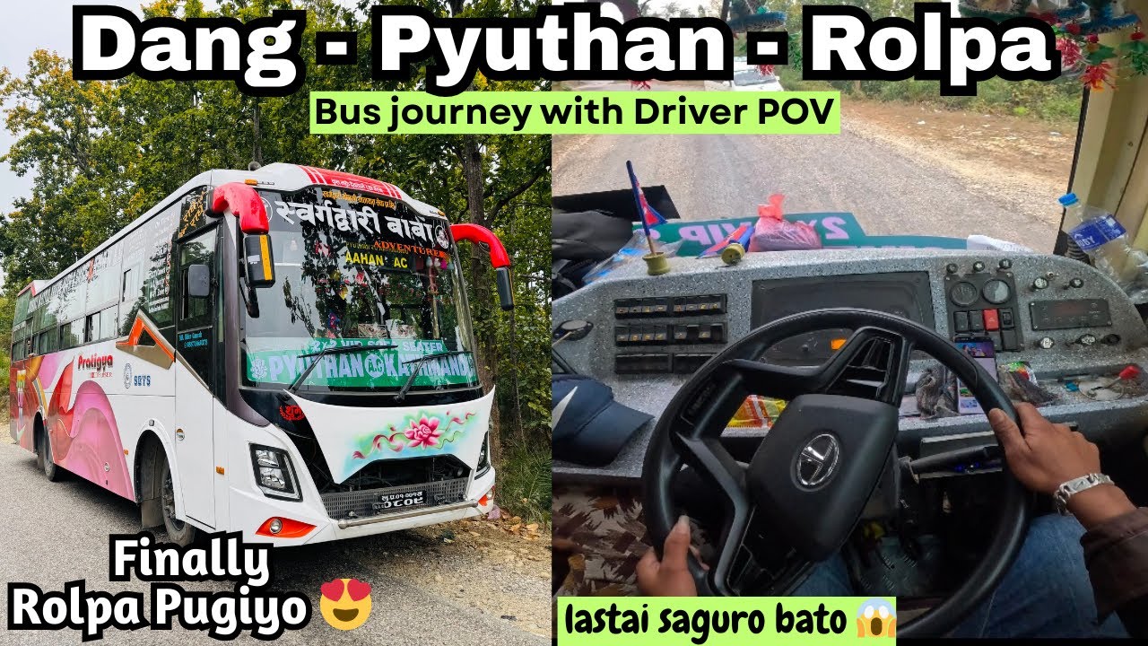 Finally Rolpa Liwang Pugiyo 😍 | Bus Journey with Full Driver POV | JB VLOG - Part 3