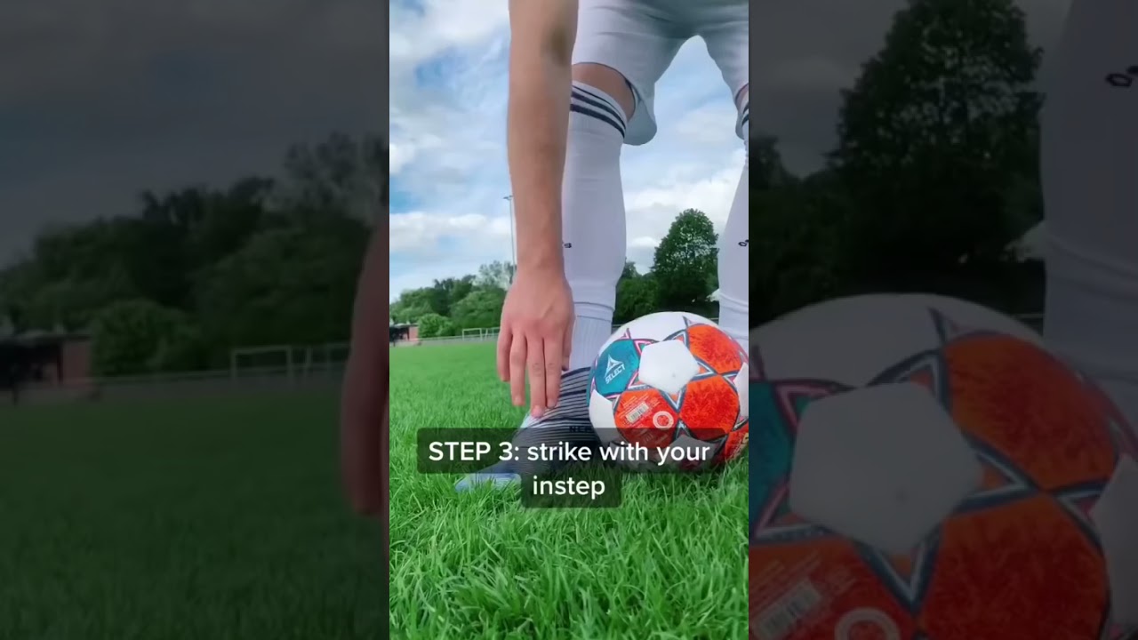 HOW TO SHOOT A FREEKICK LIKE GARETH BALE! #football #soccer #fussball #tutorial #freekick #skills