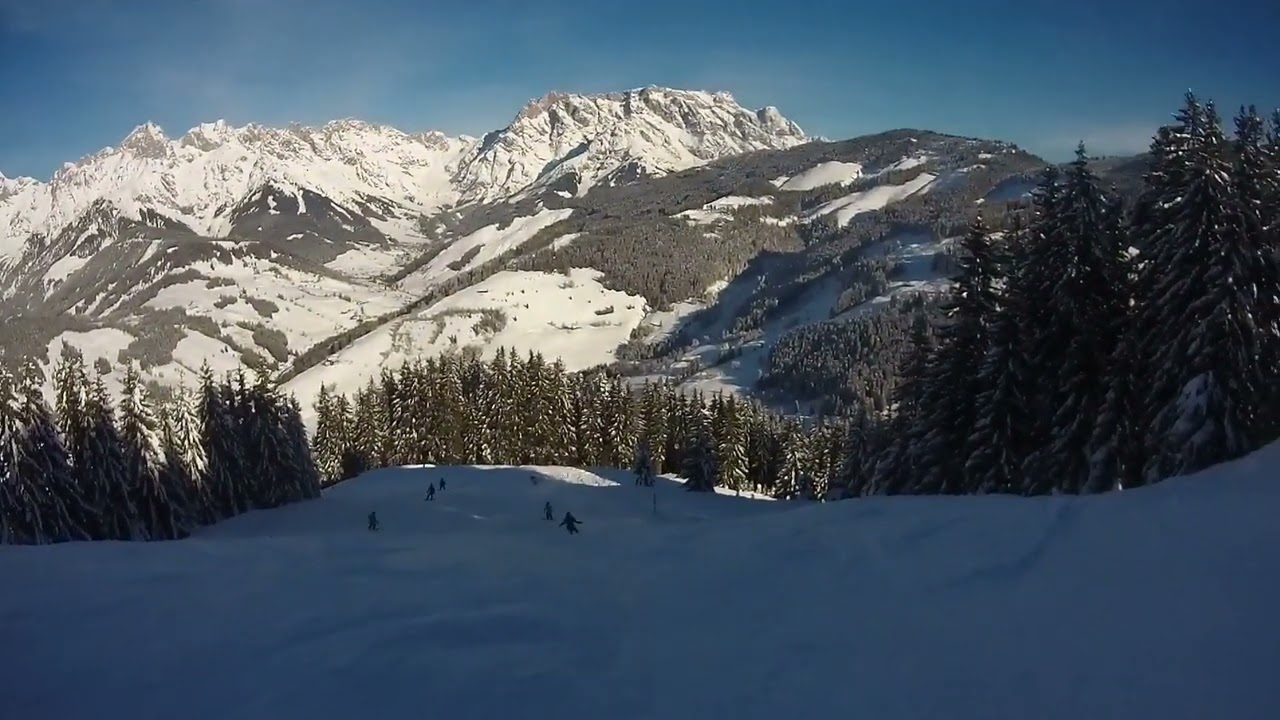 Hochkönig Maria Alm Piste 10 Familienabfahrt Aberg + Piste 10a Ahornabfahrt