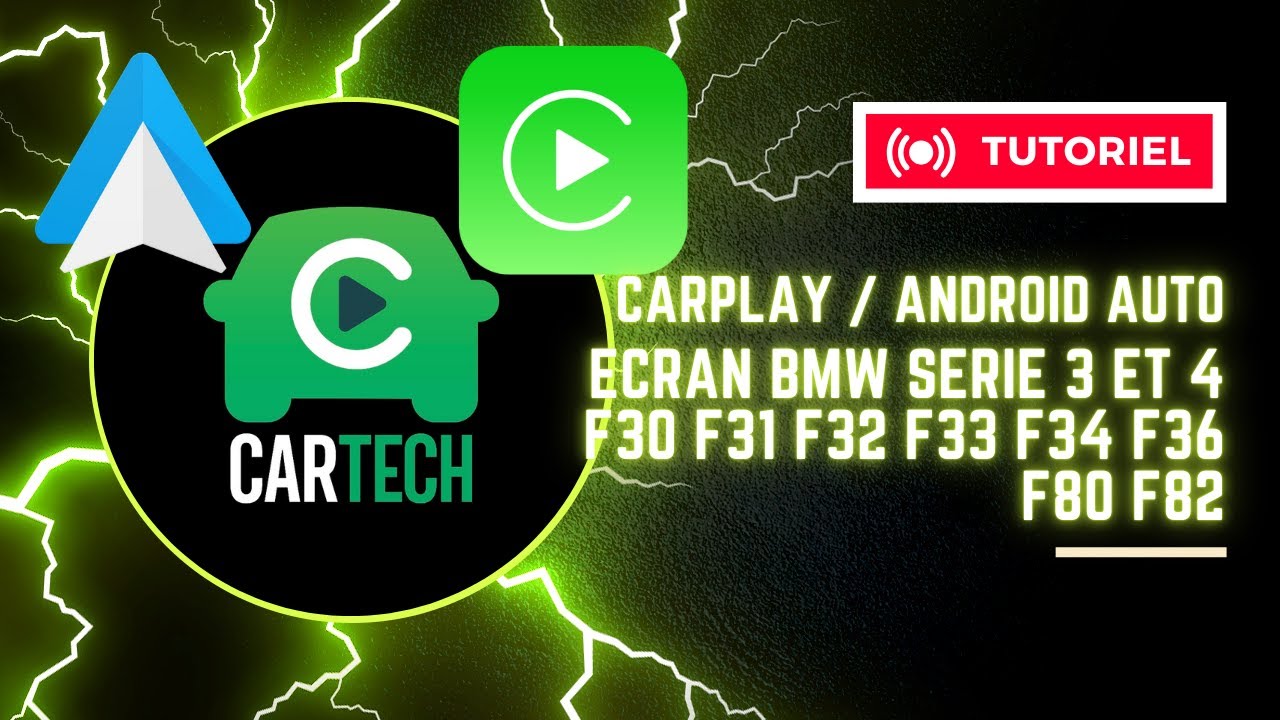 CarTech - Installation &eacute;cran CarPlay BMW s&eacute;rie 3 et 4 F30 F32