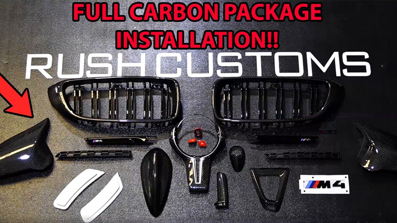 CARBON FIBER INSTALL ON  A BMW M4 IN 7 MINUTES!!