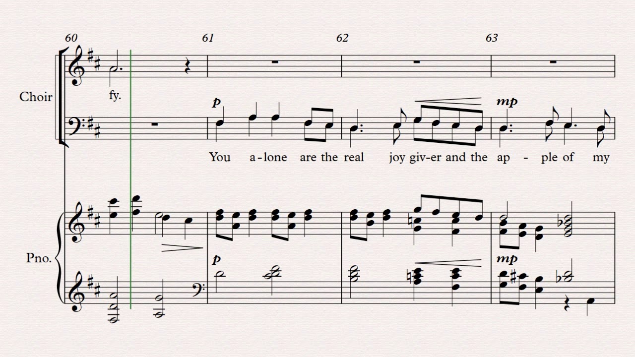 As the Deer arr.  Hayes mixdown rehearsal track