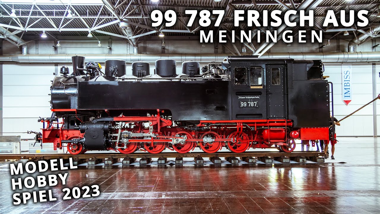 Anlieferung der Dampflok für die Modell Hobby Spiel 2023 - 99 787 Portrait