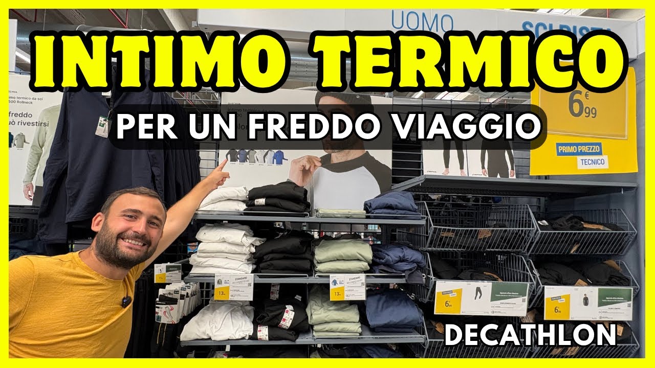 Intimo termico in Decathlon per un freddo viaggio 