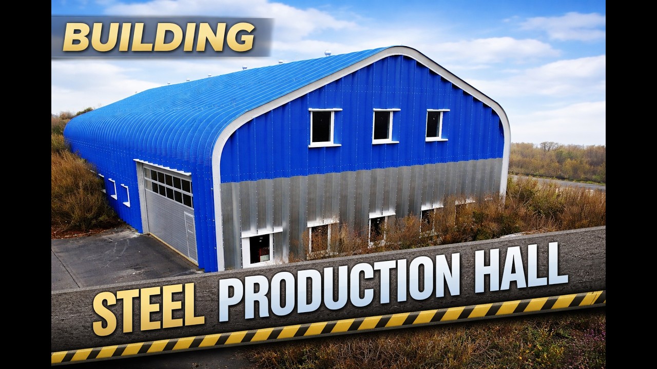 How a Steel Production Hall is Built | Step-by-Step Construction Process