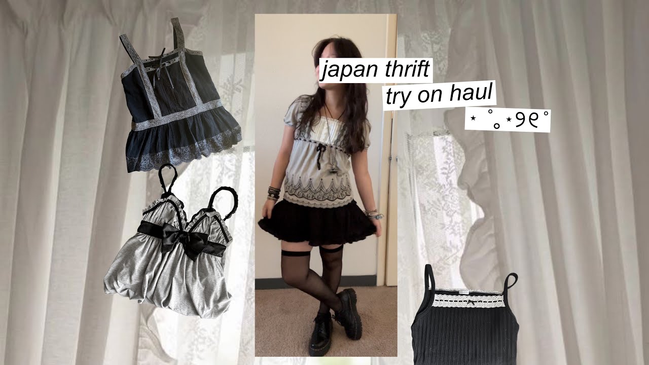 japan buyee online thrift haul ♡ alt grunge coquette dolly y2k  (japanese mercari try on haul)
