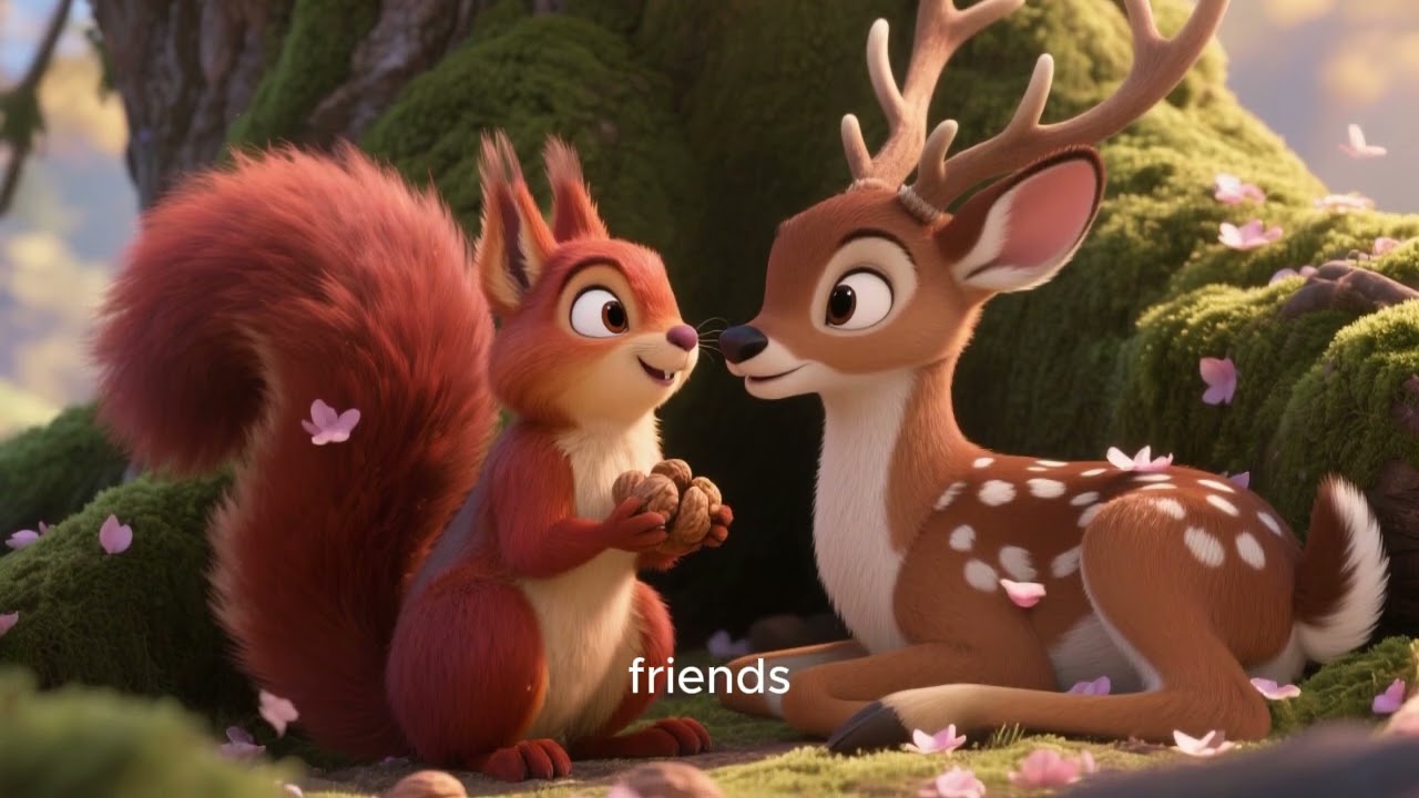 The Squirrel and The Deer: The falling nut and the shared wish. (Episode 1)