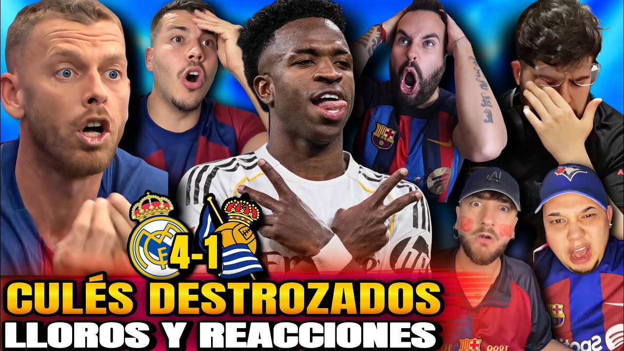 VINI DESTROZA a la REAL y PROVOCA EL LLANTO CULÉ